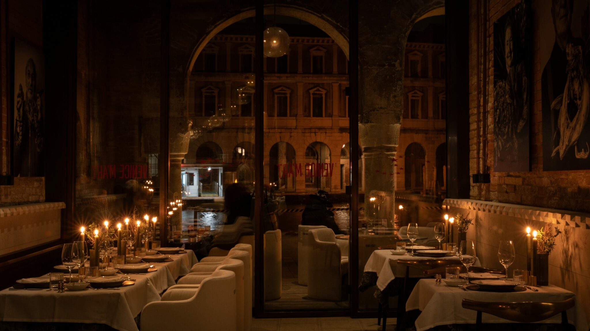 Restaurant at night