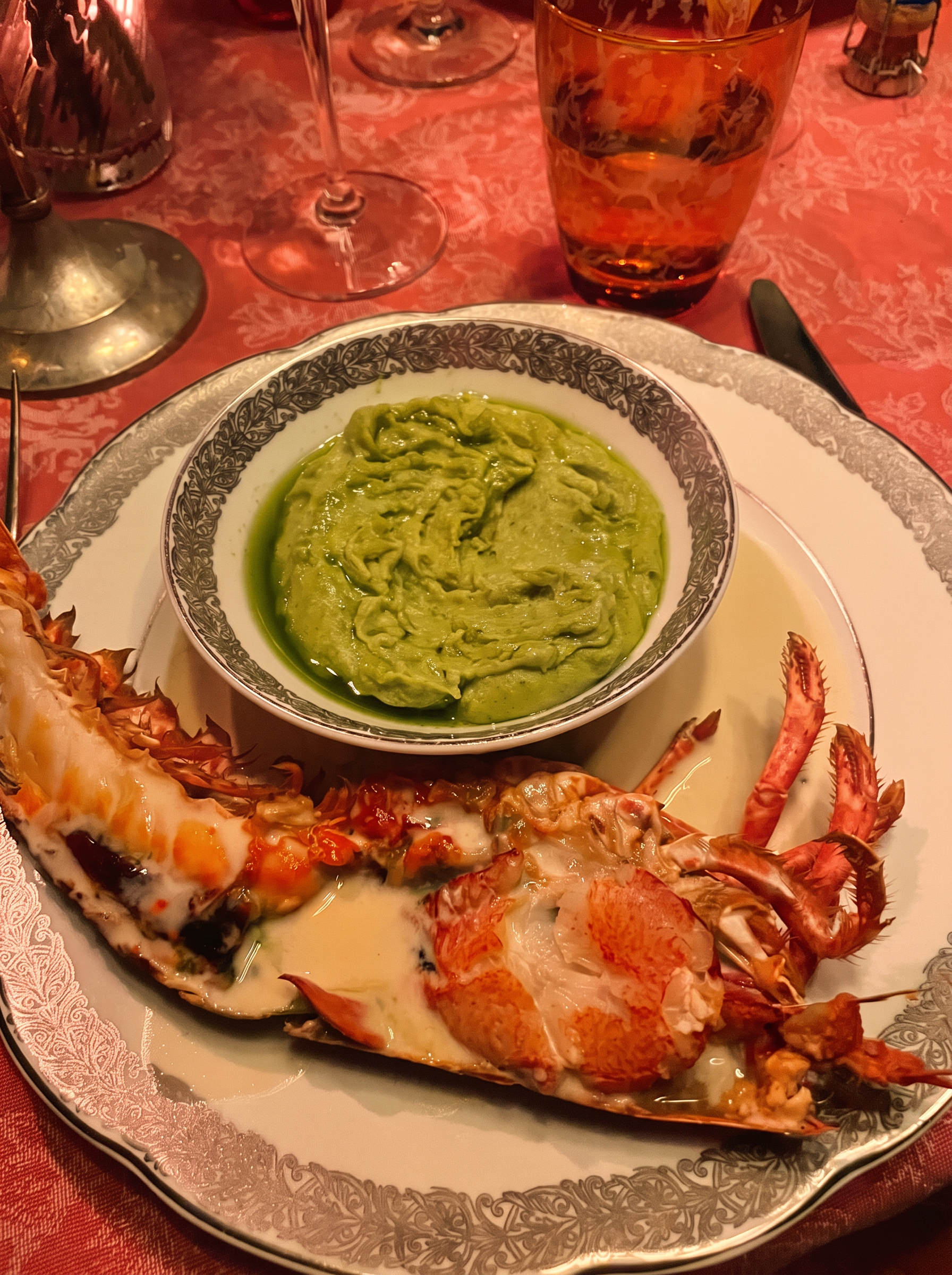 Homard, sauce crème